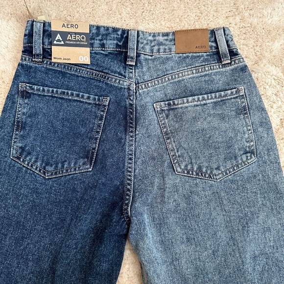 Aeropostale BNWT Mom Jean Two-toned Denim Womens Size 00 - Picture 10 of 11